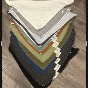 12 Baby Bandana Style Bibs